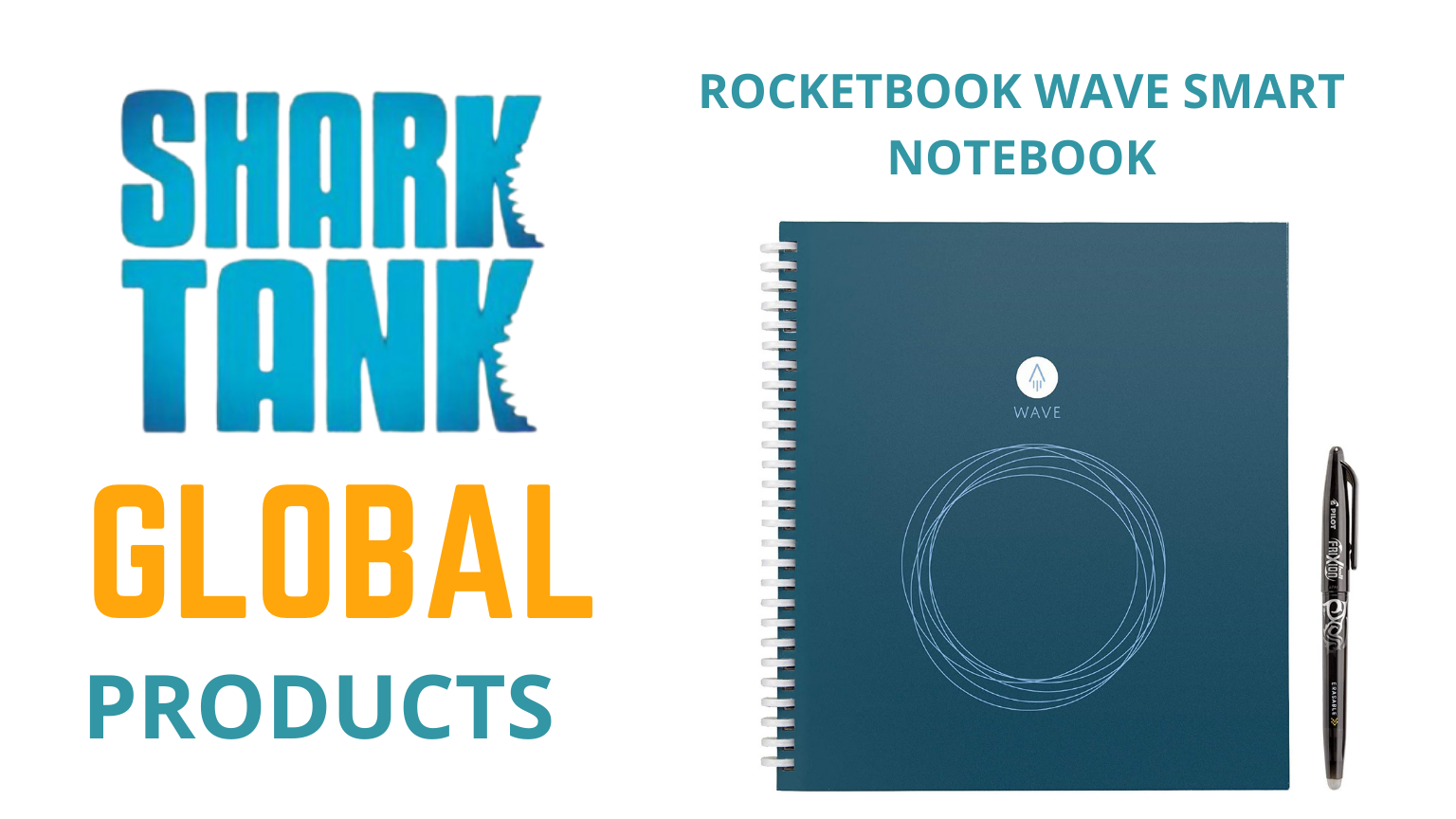 ROCKETBOOK WAVE SMART NOTEBOOK shark tank us